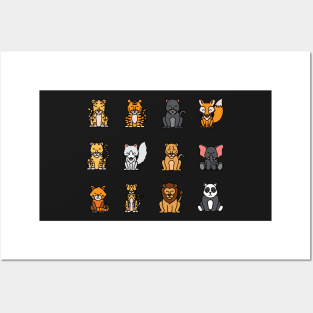 Cute animal zen mode Posters and Art